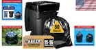 Jumbo 95 Gallon Trash Bags - 50 Count Strong Black Bags W ties For Bulk Waste