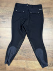 Ariat Pro Series Tri Factor Grip Knee Patch Breech Black Size 32r Mens