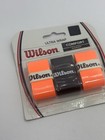 Orange   Black Pro Overgrip Tennis Grips  3-pack For Enhanced Comfort   Control