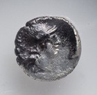 Psidia Selge 400bc Athena   Gorgoneon W Hair Ngc Xf Obol Silver Greek Coin D1497