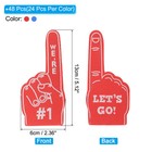 Mini Foam Fingers 5 1   we re  1 let s Go  Foam Finger For Sport Game  Red  Blue