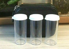 3 Clear Replacement Pill Bottles For Craft Beads  Coach  Vera Bradley Pill Cases