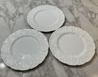 Set Of 3 Wedgewood Coalport Countryware 10 5  Dinner Plates   White Cabbage Leaf