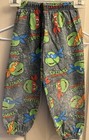Vintage 90s Teenage Mutant Ninja Turtles Sweatpants Kids 6 Quitnar Usa Rare 