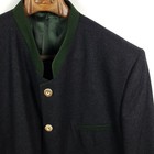 Lodenfrey Janker Mens Size 30 Gray Green Wool Cashmere Jacket Trachten Jacket