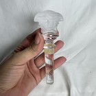 Rosenthal Versace Clear Medusa Frosted Lead Crystal Bottle Stopper