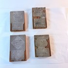 Vintage 1920 s-40 s Wood Metal Letterpress Printing Blocks 4 Typography Saying