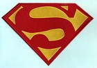 7  X 10  Embroidered Dean Cain Style Superman Red   Yellow Chest Logo Patch
