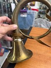 French Brass Hunting Horn Vintage Decor