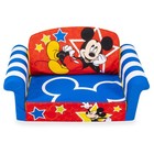 Marshmallow Furniture Kids 2-in-1 Flip Open Foam Compress Sofa Bed  Mickey Mouse