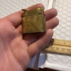 Vintage Evans Fuel Brass Plated Short Cigarette Lighter   1 5 X 1 5   