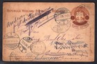 Mexico 1904 Re-valued Upu Postal Card To Germany  Forwarded To Belgium