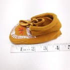 Vintage Baby Moccasins Beaded Leather Native American Indian Tribal 4  