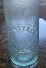 Rare antique Getty  co  Glass Bottle Pittsburg tycoon industry art oil texaco