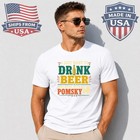 I Just Want To Drink Beer And Pet My Dog Graphic T-shirt Funny