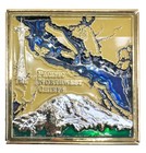 Rare Pacific Northwest 3d Chief Combo Cover Hat Box  Navy Cpo Challenge Coin 