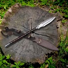 Custom Handmade Carbon Steel Blade Traditional Viking Spear   Hunting 35 Inches