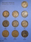 Great Britain 1902 - 1929  One 1 Penny 30 Coin Lot In Whitman Tri-folder Key Dts