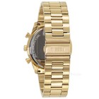 Fossil Sullivan Mens Gold Multifunction Watch  Black Dial  Stainless Steel Band