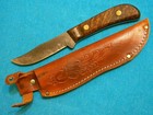 Vintage Queen Steel Cutlery 4190 Maple Hunting Skinning Knife Knives Sheathbowie