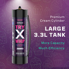 Cream 3 3l 2000g Charger X2 Tanks Tryxwhip Large Capacity Tasty Cylinders