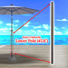 Patio Umbrella Parasol Lower Bottom Pole Replacement Pole Only With Buckle