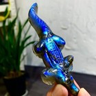 60g Natural  Labradorite Hand Carved Crocodile Quartz Crystal Stone Specimen
