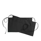 3 Pocket Waist Apron For Home Kitchen Restaurant Utopia Style Black Chef Apron
