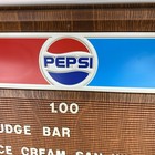 Vtg  Pepsi Drive-in Snack Bar Menu Board Sign 29 X 21  Plastic Wood Grain 1980s