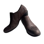 Born Boots Womens Sz 10 Amibeth Ankle Booties Brown Leather Heels Slip On Casual