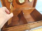 Vintage Locking With Key Wooden Stolz Cigar Box Humidor  Tobacco Cigarettes