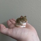 Mouse Wood Handmade Figurine Statue Small Art Sculpture Decor Miniature Rat Mice