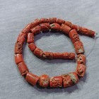 Natural Red Coral Rough Cylinder Beads   Irregular Organic Coral Jewelry Making