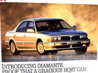 1991 Mitsubishi Diamante Print Ad