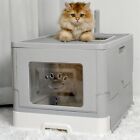 Extra Large Enclosed Cat Litter Box No Smell Pets Stain Resistant Anti-splashing