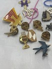 26 Religious Christian Lapel Pin Lot Crosses Angels Hearts Others Vntg