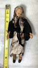 Vintage Dollhouse Miniature Artisan Ooak Doll Peasant Woman 1 12