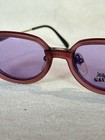 Jean Paul Gaultier Oval Purple Metal Eyeglasses Without Prescription