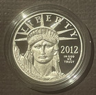 2012-w American Eagle  100 Platinum Proof Coin 1 Oz Bullion Ogp   Coa - 09368