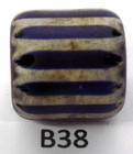 Nice Old Venetian Made Chevron African Trade Bead  B38  Bg 82
