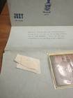 Vintage Bed Sheet Section Mike Nesmith Monkees With Letter Han Contribution