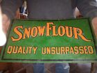Vintage Embossed Snow Flour Advertising Signage