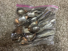 Huge Mixed Vintage Lot Over 400 Pieces Some Silver-plated Flatware Craft 30 Lb
