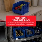 Akro-mils 6 Pack Akrobins Plastic Storage Bins  Space-saving Organizers  Blue