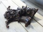 Large   Thick Antique French Hand Carved Wood Pediment Salvage 19th Woman Face