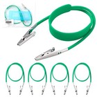 1pcs bag Dental Patient Silicone Bib Clips Chain Patient Napkin Holder Clip 10pc