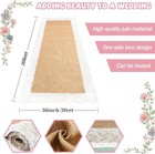 Burlap Aisle Runner For Wedding Ceremony  36  X 20ft Natural Burlap Wedding Aisl