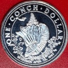 Conch Republic  1984  Conch Shell Dollar 1 Oz Silver Proof Key West Florida Rare