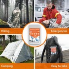 10 Emergency Thermal Blankets Survival Mylar First Aid Hiking 84    X 52    Military