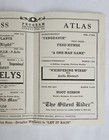1927 Vaudeville Program Cheyenne Wyoming Carl Ray s Princess Atlas Theater